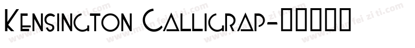 Kensington Calligrap字体转换